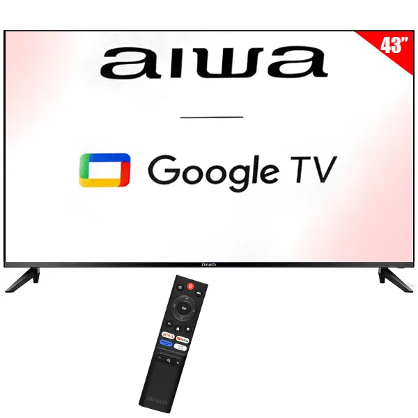 Smart TV LED 43" Aiwa AW43B4SMFL Full HD Google TV Wi-Fi Bluetooth con convertidor digital