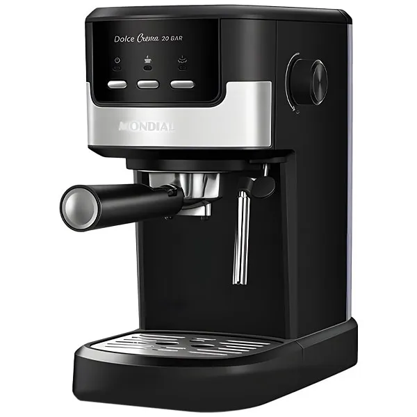 Cafetera Mondial Dolce Crema C-20-EC 1.200 vatios 220V ~ 50 60 Hz - Negro Plata