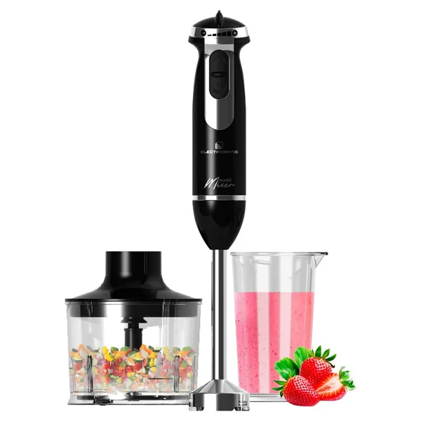 Mezclador ElectroBras Multi EBMX-1000 1000 vatios Procesador de alimentos 220 - 240 V ~ 50 60 Hz - Negro Plata