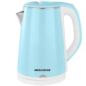Hervidor eléctrico MegaStar TM8902A 1.500 watts 1.8 Litros 220V ~ 50 60Hz - Azul Blanco