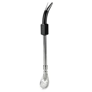 Bomba de paja Stanley Classic Mate - Negro plateado