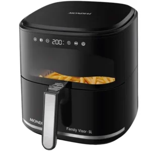 Freidora eléctrica Mondial Family Visor AF-50-DV 2.000 watts 5 Litros 220V ~ 50 60 Hz - Negra Plata