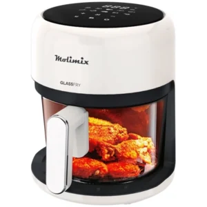 Freidora eléctrica Molimix GlassFry MAF-37-VD 1.200 watts 3.7 Litros 220 - 240V ~ 50 60Hz - Bege Negro
