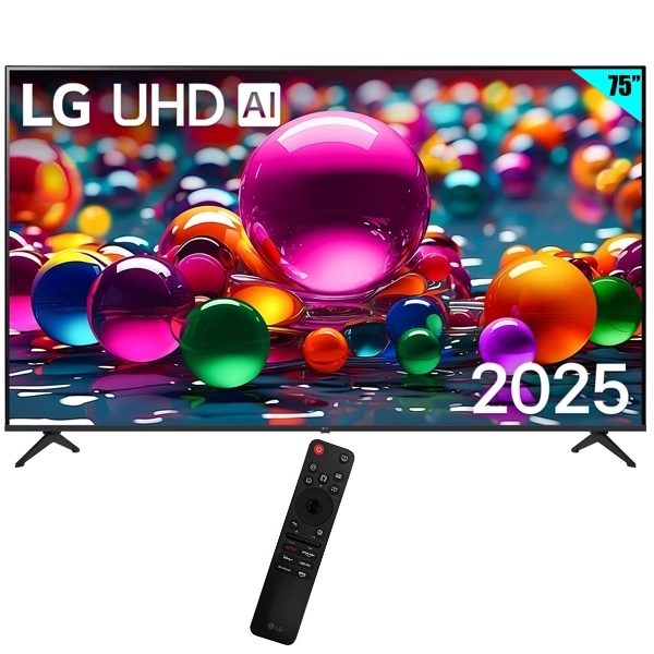 Smart TV LED 75" LG 75UA8050PSA 4K Ultra HD webOS AI ThinQ Wi-Fi Bluetooth con convertidor digital
