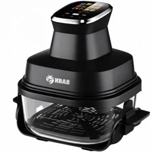 Freidora eléctrica Krab KBFV40 1.500 watts 4 Litros 127V ~ 60Hz - Negra