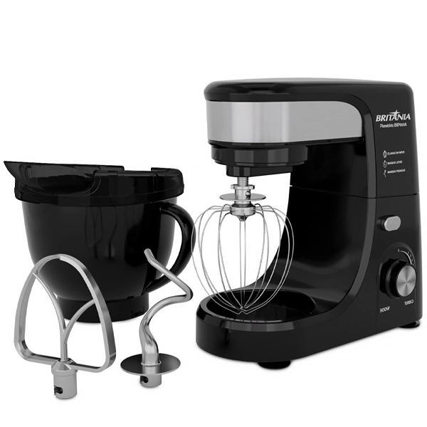 Mezclador Britânia BBP900A 12 velocidades 900 vatios 220V ~ 50 60Hz - Negro Plata
