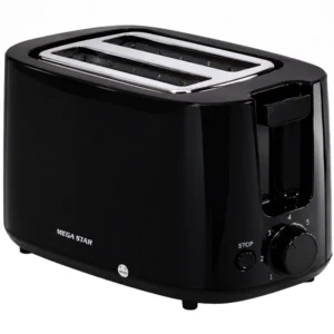 Tostadora Megastar TS022 650 watts 7 Temperaturas 220 - 240V ~ 50 60Hz - Negro
