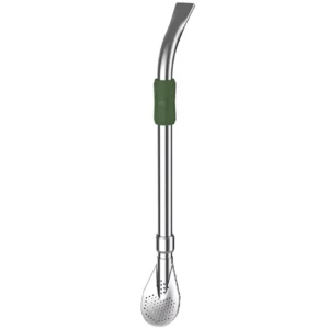Bomba de paja Stanley The Ideal Mate - Verde plateado