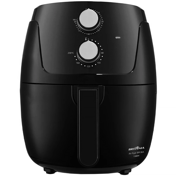 Freidora eléctrica Britânia BFR36A 1.500 watts 4.2 Litros 220V ~ 50 60Hz - Negra Plata