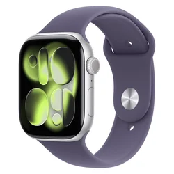 Apple Watch Series 11 MEV94LW/A caja aluminio 46mm plata - Sport Purple/M