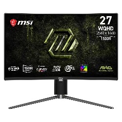 Monitor Gamer MSI MAG 274CQPDF X32 27" WQHD Curvo 320Hz IPS - Negro