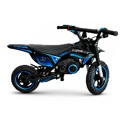Motocicleta eléctrica infantil Foston X200 Cross Bluetooth 20 km/h - Negro y Azul