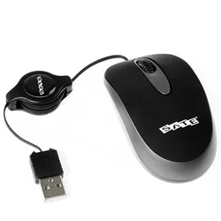 Ratón Satélite A-80 Retráctil 1200 DPI USB - Negro