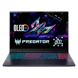 Notebook Gamer Acer Predator Helios Neo 16S AI Intel Core Ultra 9-275HX RTX 5060 16GB RAM 1TB SSD Pantalla 16" QHD+ OLED Windows 11 Inglés Negro - PHN16S-71-91AW