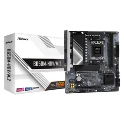 Placa Base Asrock B650M-HDV/M.2 Blanco DDR5 Socket AM5 Chipset AMD B650 Micro ATX