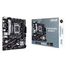 Placa Madre Asus Prime B760M-K Socket LGA 1700 Chipset Intel B760 DDR5 Micro ATX