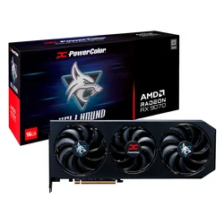 Placa de Vídeo Power Color Radeon RX-9070 Hellhound OC 16GB GDDR6 - RX9070 16G-L/OC