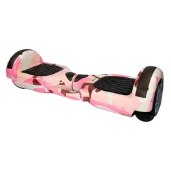 Scooter Eléctrico Interbras 6.5'' Bluetooth LED + Bolsa - Rosa Camuflaje