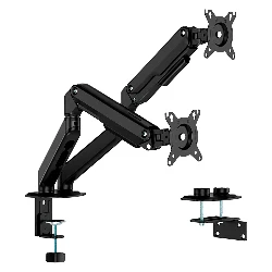 Soporte FTX FTX-C096E articulado 17" a 32" para 2 monitores - Negro