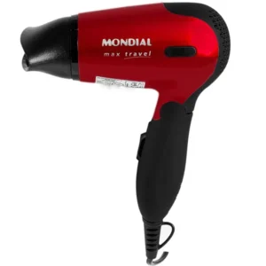 Secador de pelo Mondial Max Travel SC-10 1200 vatios 127 - 220 V ~ 50 60 Hz - Rojo Negro