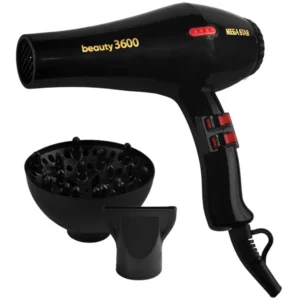 Secador de pelo MegaStar Beauty 3600 SC226 3.600 vatios 220 V ~ 50 60 Hz - Negro