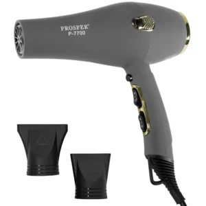 Secador de pelo Prosper P-7700 6.000 vatios 220 - 240 V ~ 50 60 Hz - Gris dorado