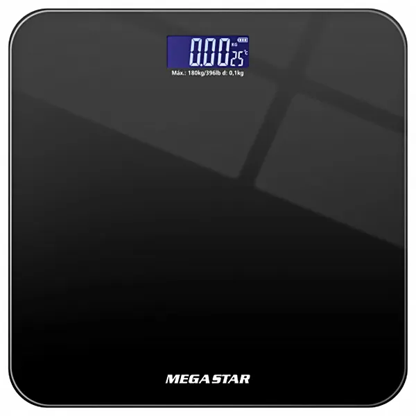 Báscula digital MegaStar CR3350N hasta 180 kg - Negro