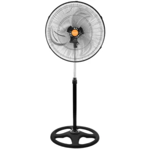 Ventilador MegaStar FAN1816A 18" 3 cuchillas 75 vatios 220 V ~ 50 60 Hz - Plata Negro