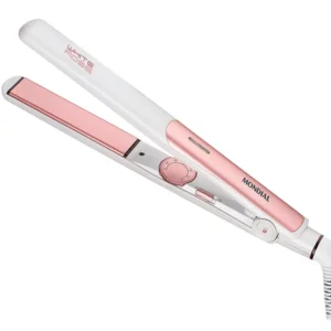 Mondial Hair Iron White Rose Line P-50 220° C Bivolt - Blanco oro rosa
