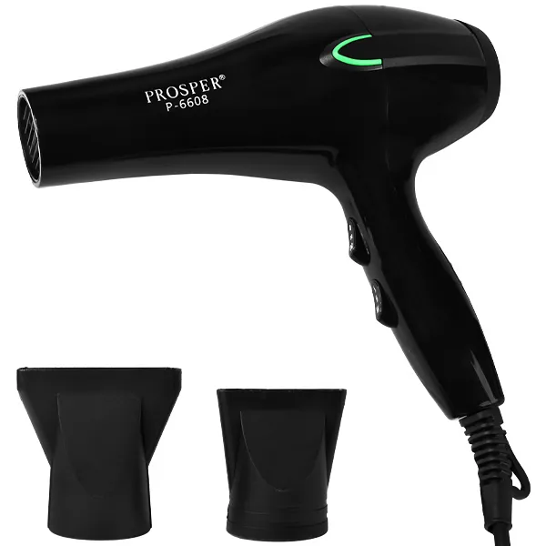 Secador de pelo Prosper P-6608 2.800 vatios 110 V ~ 50 60 Hz - Negro