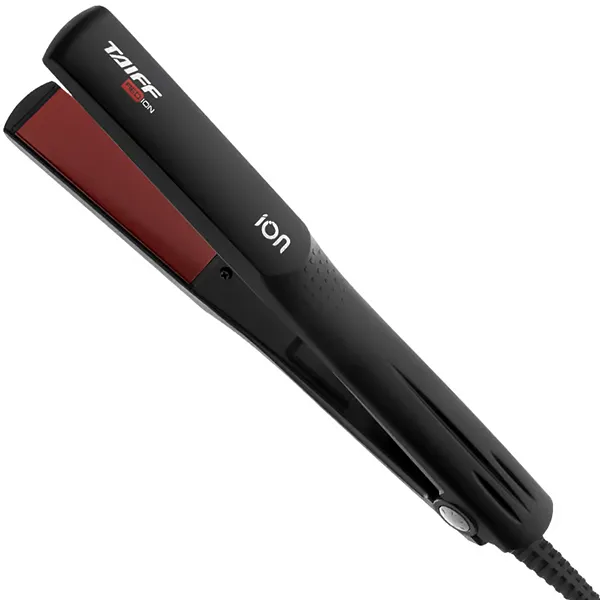 Plancha de pelo Taiff Red Ion 200°C Bivolt - Negro Rojo