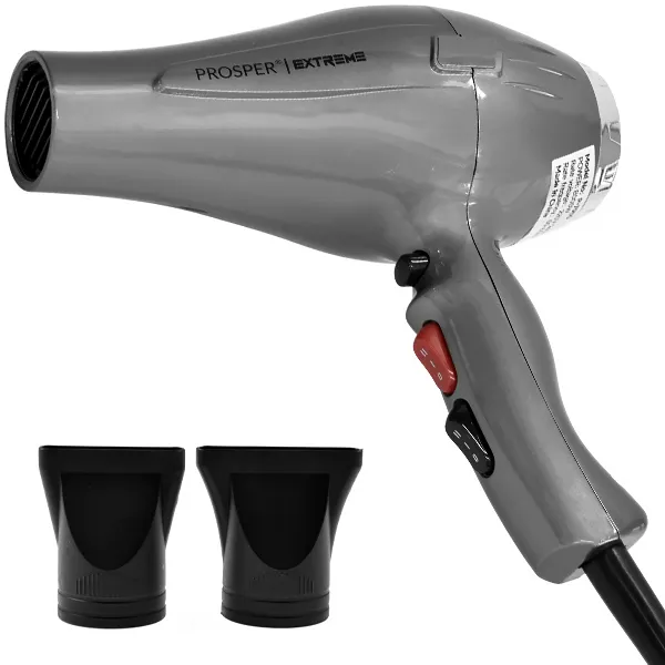 Secador de pelo Prosper Pop Extreme P-7900 8000 vatios 220 - 240 V ~ 50 60 Hz - Gris plata