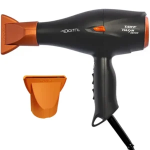 Secador de pelo Taiff Vulcan Digital SECV25BL 2.500 vatios 127V ~ 50 60 Hz - Negro Naranja