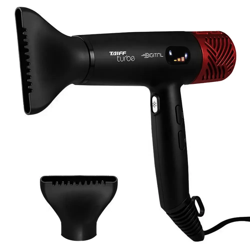 Secador de pelo Taiff Turbe SECT24BL 2.400 vatios 127V ~ 50 60 Hz - Negro Rojo