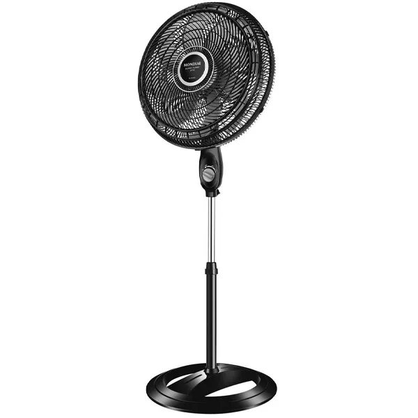 Ventilador Super Turbo Mondial VTX-40C-8P 50 cm 8 cuchillas 140 vatios 220 V ~ 50 60 Hz - Plata Negro