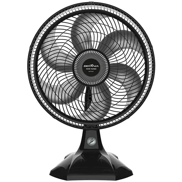 Britannia Turbo Columna BVT400 6 cuchillas 150 vatios 220 V ~ 60 Hz - Negro