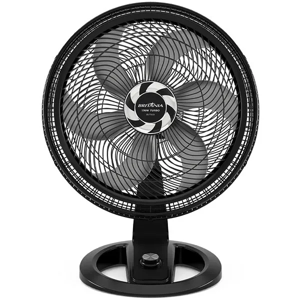 Ventilador Britannia BVT500 6 palas 176 vatios 220 V ~ 60 Hz - Negro