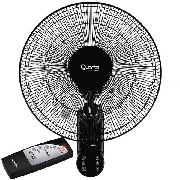 Ventilador Quanta para pared Tropic Breeze QTVPTB16 16" 5 cuchillas 60 vatios 220 - 240 V ~ 50 60 Hz - Negro
