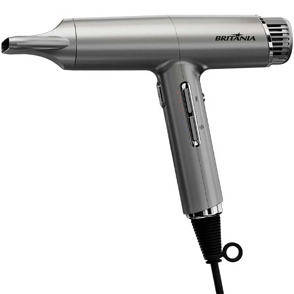 Secador de pelo Britannia BSC3400 1.600 vatios 220V ~ 60Hz - Plata