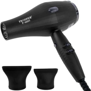 Secador de pelo Prosper P-6605 8.000 vatios 220 - 240 V ~ 50 60 Hz - Negro