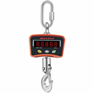 Báscula digital de gancho MegaStar BC500 hasta 500 kg - Negro Naranja