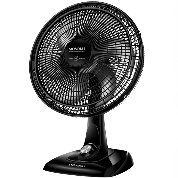 Ventilador Mondial VSP-40-B 40 cm 6 cuchillas 140 vatios 220 V ~ 50 60 Hz - Negro