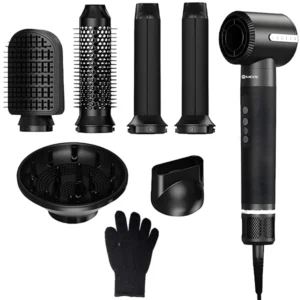 Secador de pelo MOX MO-PH71 7 en 1 37 vatios 220 V ~ 50 60 Hz - Negro