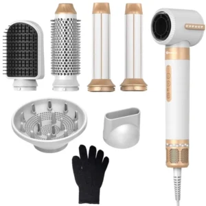 Secador de pelo MOX MO-PH71 7 en 1 37 vatios 220 V ~ 50 60 Hz - Blanco dorado