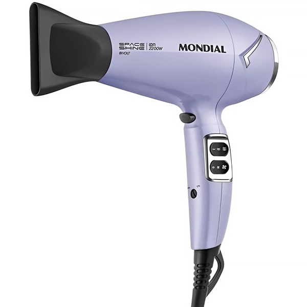 Secador de pelo bivolt Mondial Space Shine SC-21-BI 2.200 vatios - Morado
