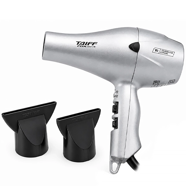 Secador de pelo Taiff Turmalina Cerámica SECTC21 2100 vatios 220 - 230 V ~ 50 60 Hz - Plata Negro