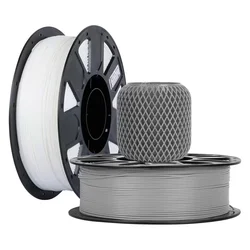 Filamento Creality EN-PLA 1Kg 1.75mm para Impresora 3D - Blanco y Gris (2 Unidades)