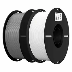 Filamento Creality Ender-PLA 2Kg 1.75mm para Impresora 3D - Gris + Blanco