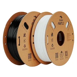 Filamento Creality FAST-PLA 2Kg 1.75mm para Impresora 3D - Negro y Blanco