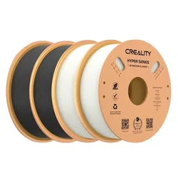 Filamento Creality HYPER-PLA 4Kg 1.75mm para Impresora 3D - Negro y Blanco (2 Unidades)